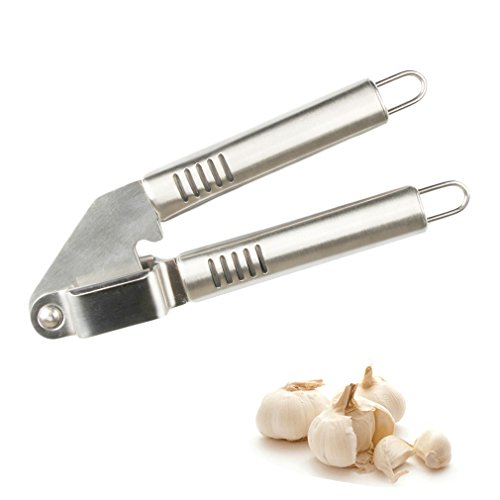 Garlic Press Smaier Stainless Steel Garlic Press Hand Presser, Garlic